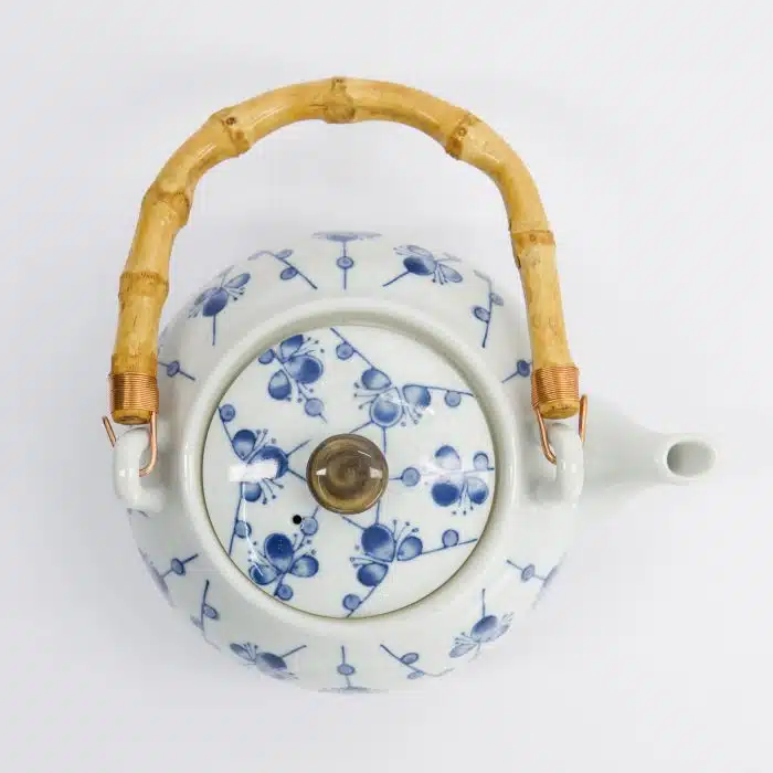 Tokyo Design Studio - Teapot Cherry - Blue/White - 18.5 x 14 x 10cm - 700ml - Image 4