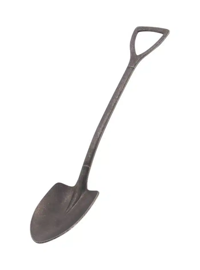 Vintage Black Shovel Spoon LL - 18.5 cm