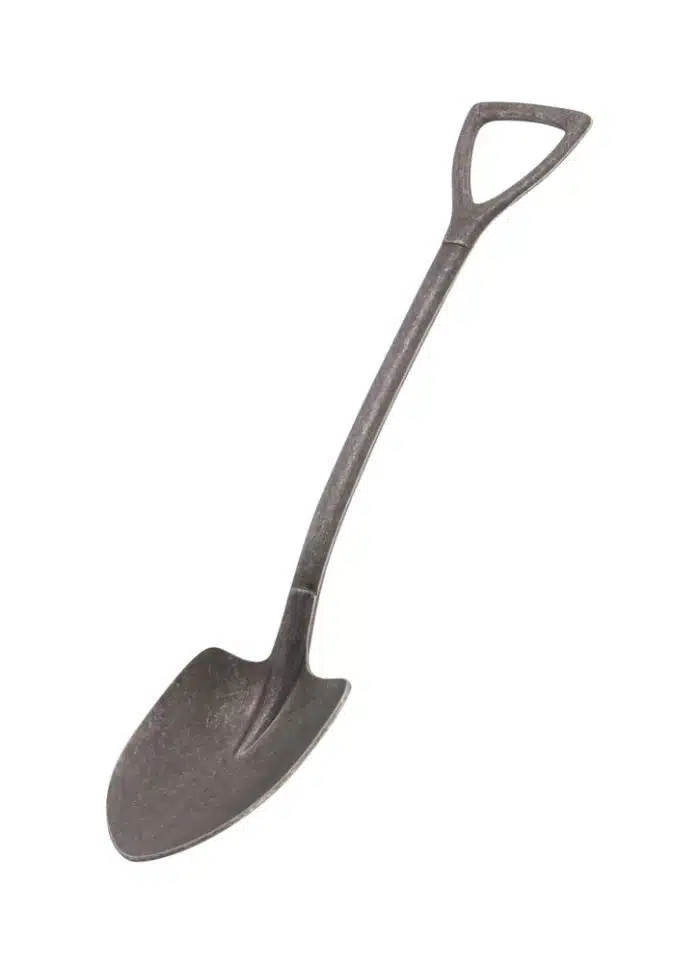 Vintage Black Shovel Spoon L - 17.5 cm