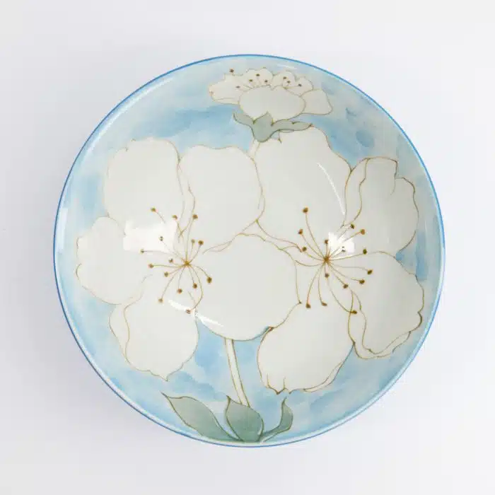 Tokyo Design Studio - Sakura - Ramen Bowl - Blue - 19.5x7.5cm - 1100ml - Image 2