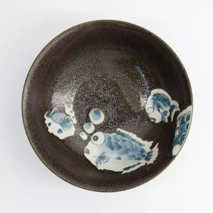 Tokyo Design Studio - Kawaii - Ramen Bowls - 19.5x7.5cm - Blowfish - Brown - Image 4