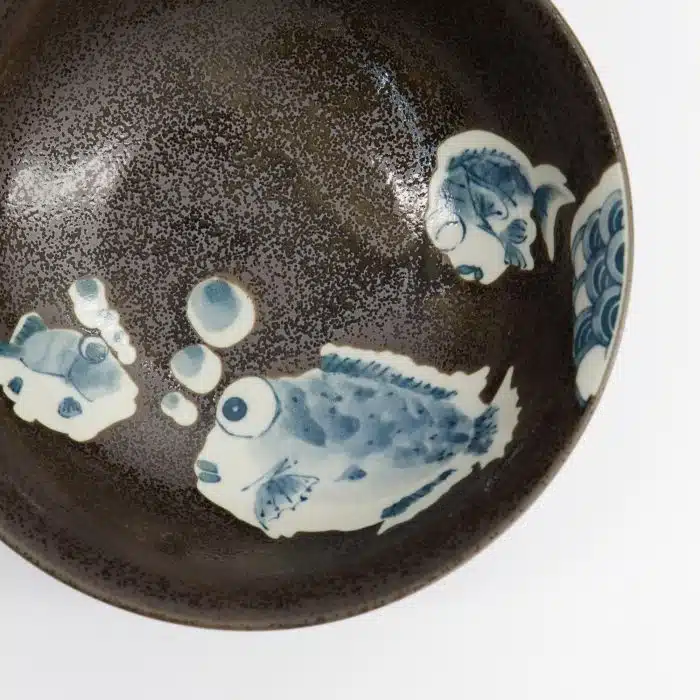 Tokyo Design Studio - Kawaii - Ramen Bowls - 19.5x7.5cm - Blowfish - Brown - Image 2