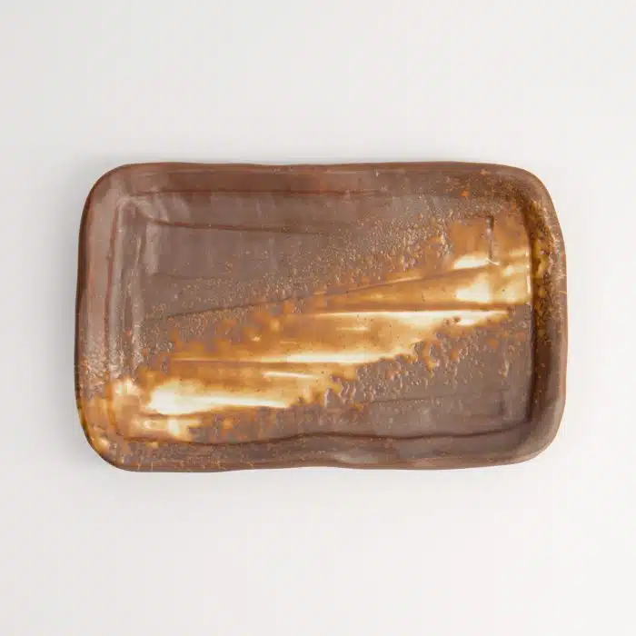 Tokyo Design Studio - Large Plate - Brown/White - 21x13x3cm - Image 2