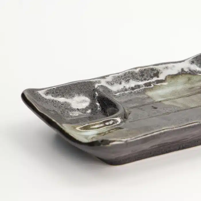 Tokyo Design Studio - Divided Plate - Black - 17x11x2.5cm - Image 4