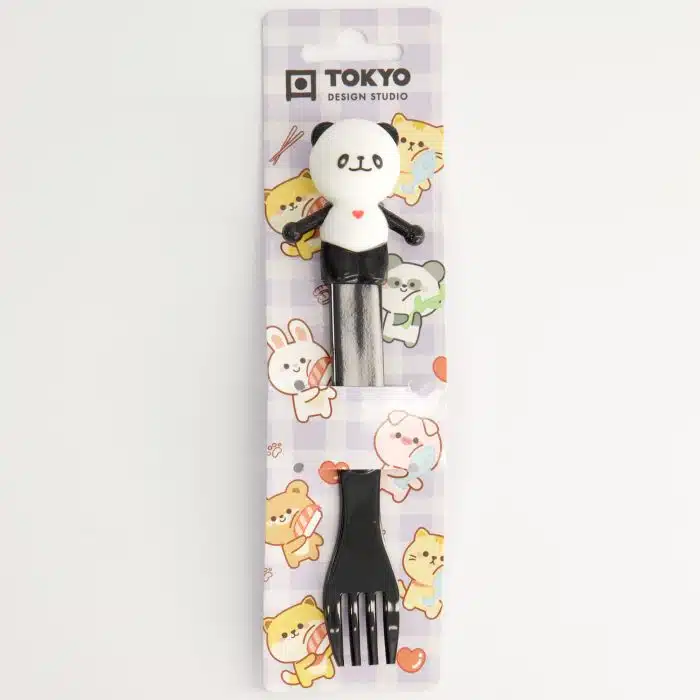 Children's Panda Fork - Black - 16.5 cm