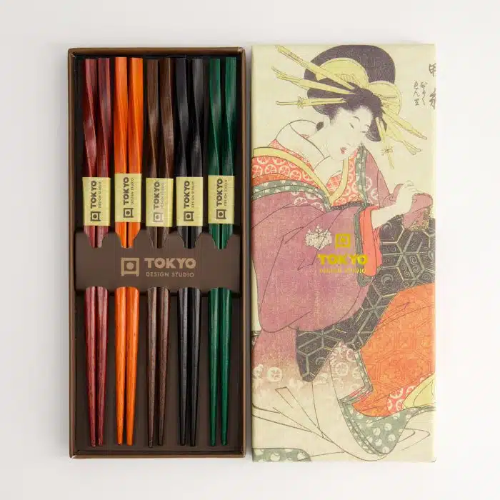Tokyo Design Studio - Chopstick - Giftset/5 - Twist Colour - Image 2