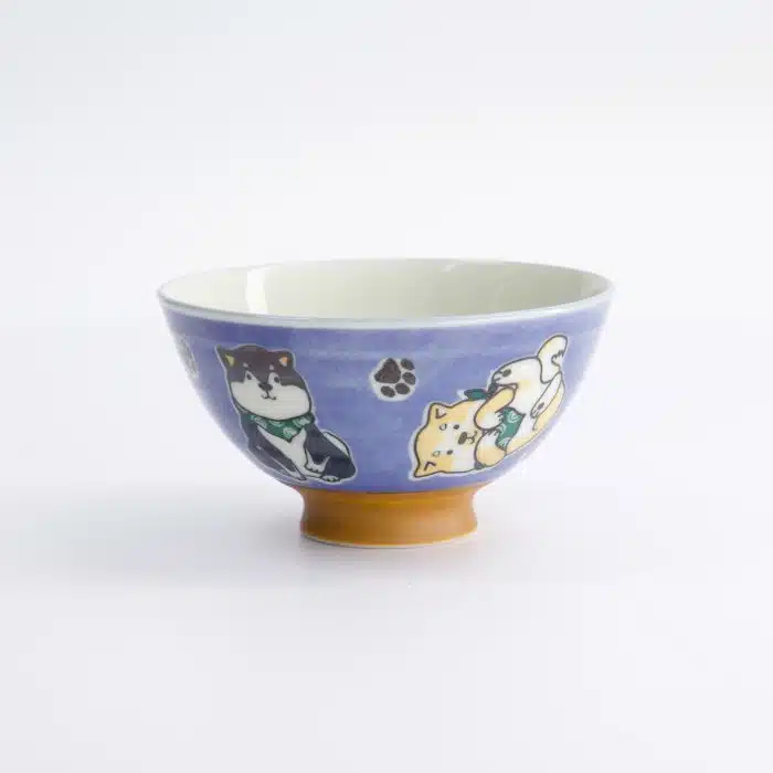 Tokyo Design Studio - Kawaii - Rice Bowl - Multi Shiba-Dog - 11.5x6.3cm - 300ml - Blue - Image 3
