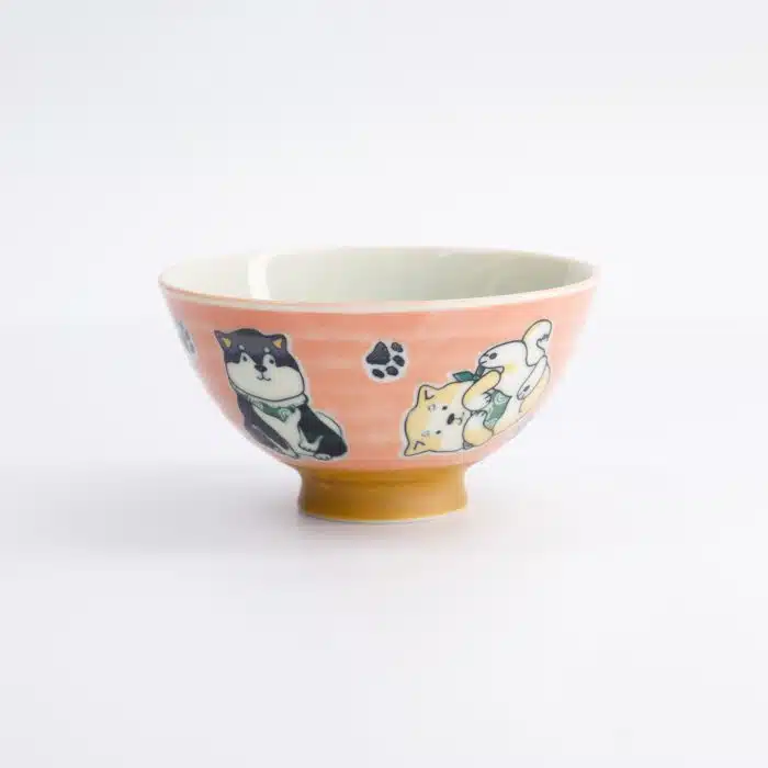 Tokyo Design Studio - Kawaii - Rice Bowl - Multi Shiba-Dog - 11.5x6.3cm - 300ml - Red - Image 3