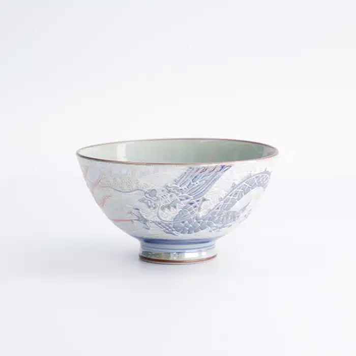 Tokyo Design Studio - Kawaii - Rice Bowl - Luster Dragon - 11.5x6cm - 300ml - Blue - Image 3