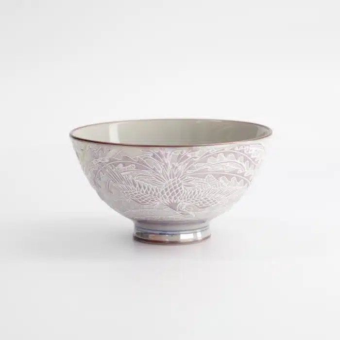 Tokyo Design Studio - Kawaii - Rice Bowl - Luster Phoenix - 11.5x6cm - 300ml - Purple - Image 3