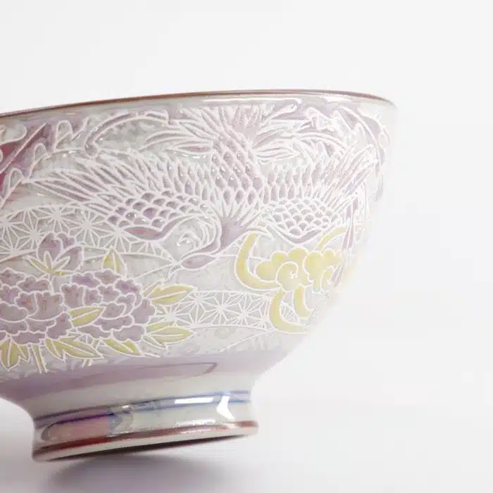 Tokyo Design Studio - Kawaii - Rice Bowl - Luster Phoenix - 11.5x6cm - 300ml - Purple - Image 4