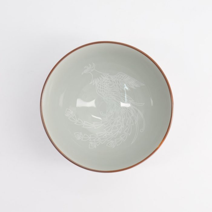 Tokyo Design Studio - Kawaii - Rice Bowl - Luster Phoenix - 11.5x6cm - 300ml - Red - Image 2