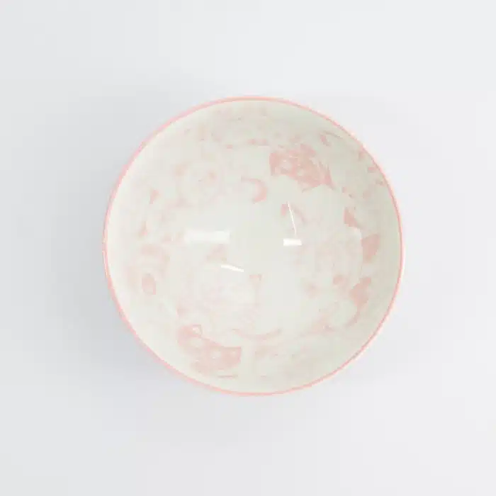 Tokyo Design Studio - Kawaii - Rice Bowl - 11.4x6.2cm - 300ml - Pink - Funny Cat - Image 2