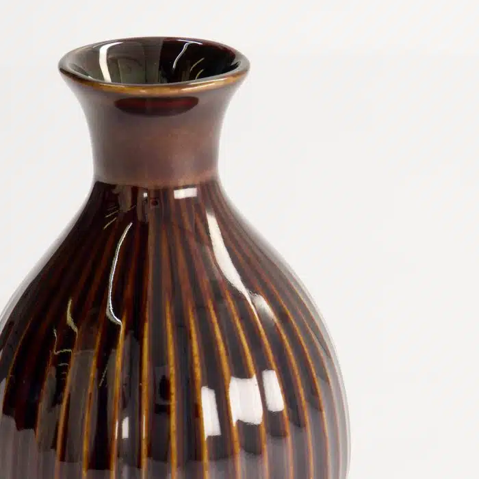 Tokyo Design Studio - Sake Bottle - 8x12cm - 250ml - Ameyu - Brown - Image 3