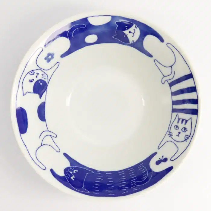 Tokyo Design Studio - Neko Maruke - Cat Bowl - 20.5x7.5cm - 1100ml - Image 2