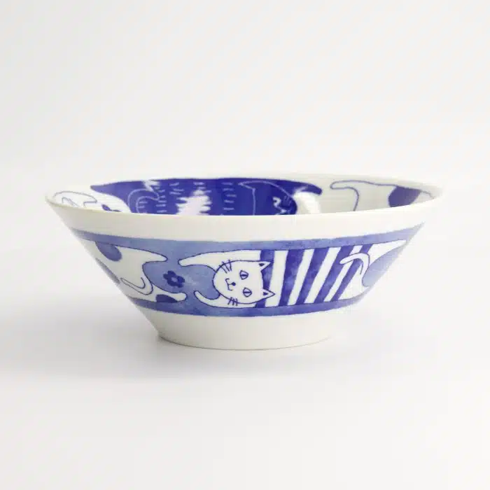 Tokyo Design Studio - Neko Maruke - Cat Bowl - 20.5x7.5cm - 1100ml - Image 3