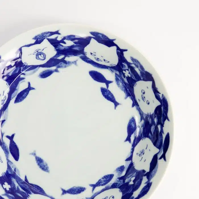 Tokyo Design Studio - Neko Maruke - Cat - Shallow Bowl - 20.7x3.8cm - Image 4