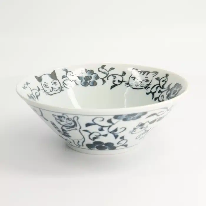 Neko Maruke Cat Bowl - 20.5x7.5cm - 1100ml