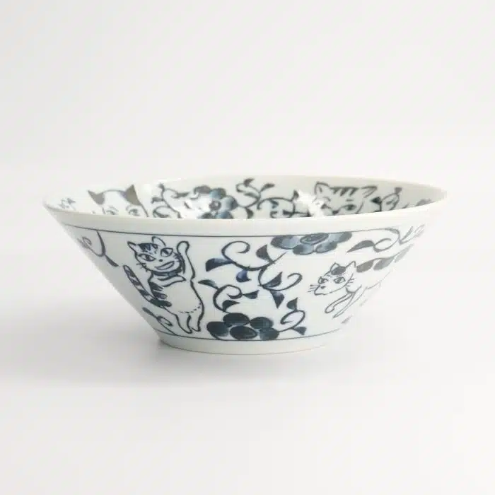 Neko Maruke Cat Bowl - 20.5x7.5cm - 1100ml - Image 3