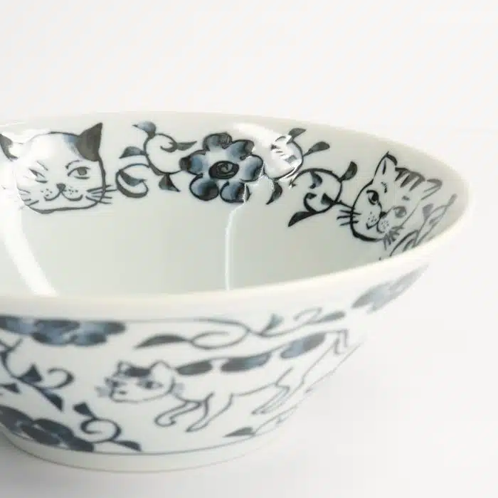 Neko Maruke Cat Bowl - 20.5x7.5cm - 1100ml - Image 2
