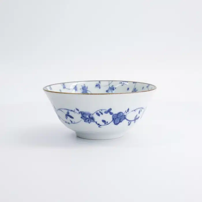 Tokyo Design Studio - Natsu Karakusa - Tayo Bowl - Blue/White - 15x6.7cm - Image 3