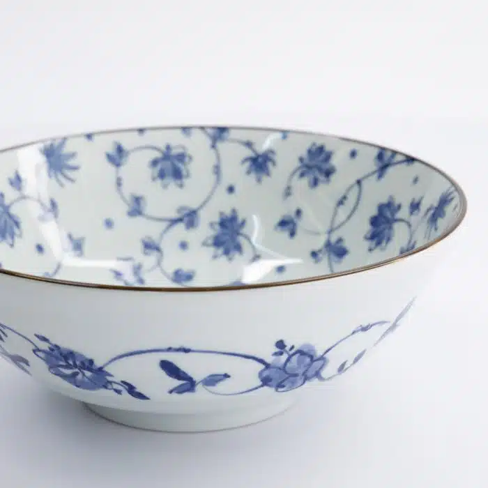 Tokyo Design Studio - Natsu - Karakusa - Ramen Bowl - Blue/White - 21x7.8cm - 1000ml - Image 4