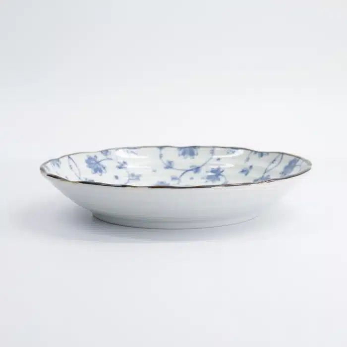 Tokyo Design Studio - Natsu - Karakusa - Plate - Blue/White - 22x4cm - Image 3