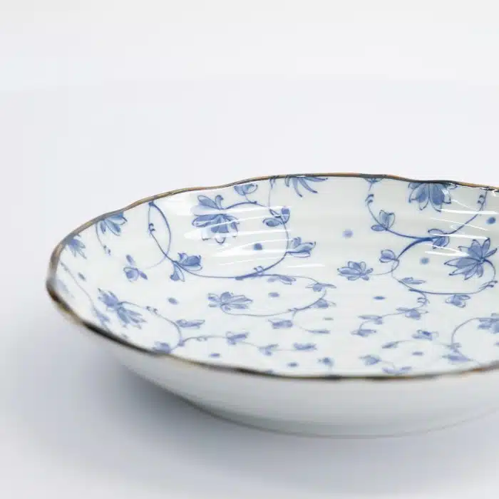 Tokyo Design Studio - Natsu - Karakusa - Plate - Blue/White - 22x4cm - Image 4