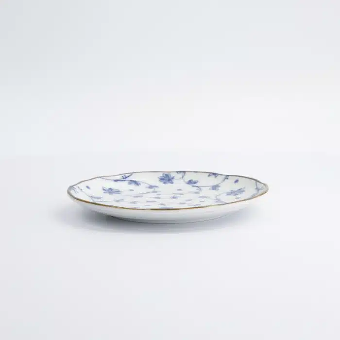 Tokyo Design Studio - Natsu - Karakusa - Dessert Plate - Blue/White - 16.5x2cm - Image 3
