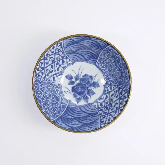 Tokyo Design Studio - Natsu Shozui - Tayo Bowl - Blue/White - 15x6.7cm - Image 2