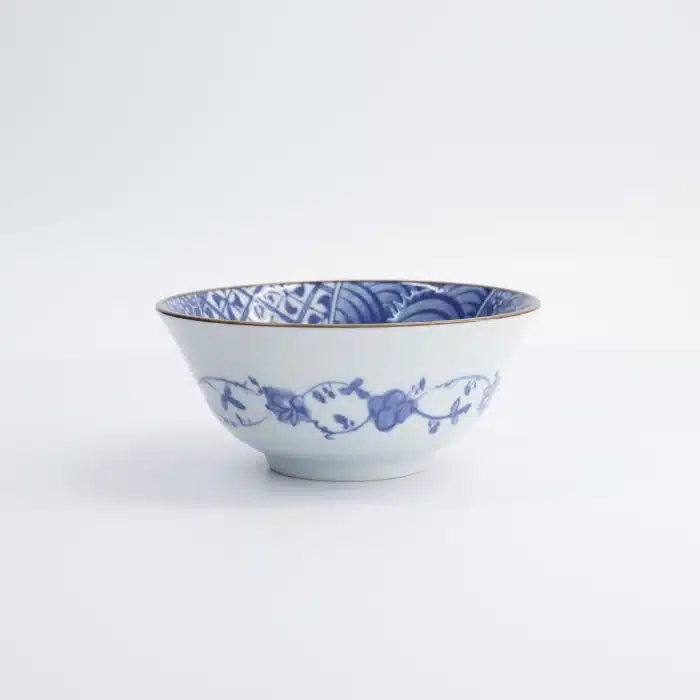 Tokyo Design Studio - Natsu Shozui - Tayo Bowl - Blue/White - 15x6.7cm - Image 3