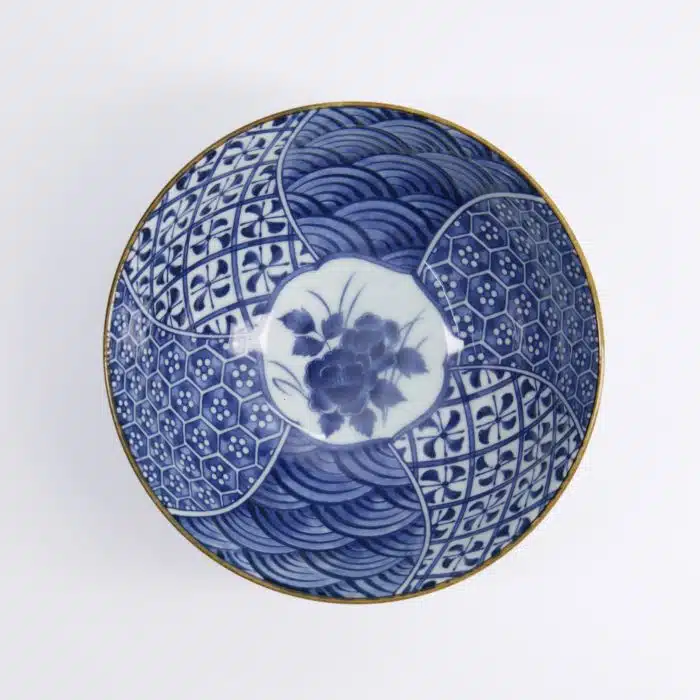 Tokyo Design Studio - Natsu - Shozui - Mixed Bowl - Blue/White - 17.8x9.5cm - Image 2