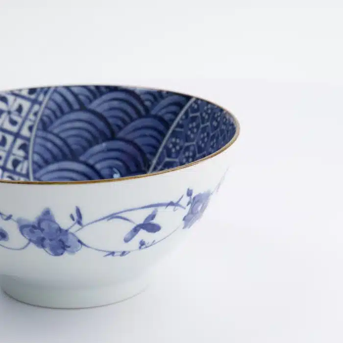 Tokyo Design Studio - Natsu - Shozui - Mixed Bowl - Blue/White - 17.8x9.5cm - Image 4