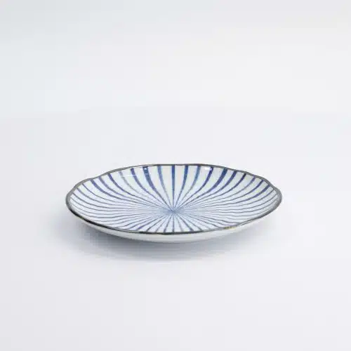 Tokyo Design Studio - Natsu - Tokusa - Gebaksbord - Blauw/Wit - 16.5x2cm