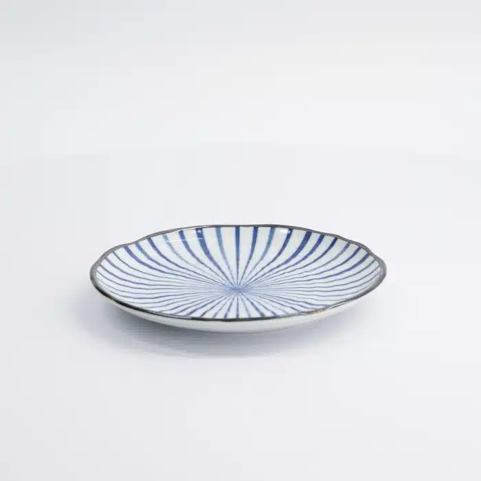 Tokyo Design Studio - Natsu - Tokusa - Gebaksbord - Blauw/Wit - 16.5x2cm