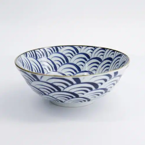 Tokyo Design Studio - Natsu - Nami - Ramen Kom - Blauw/Wit - 21x7.8cm - 1000ml