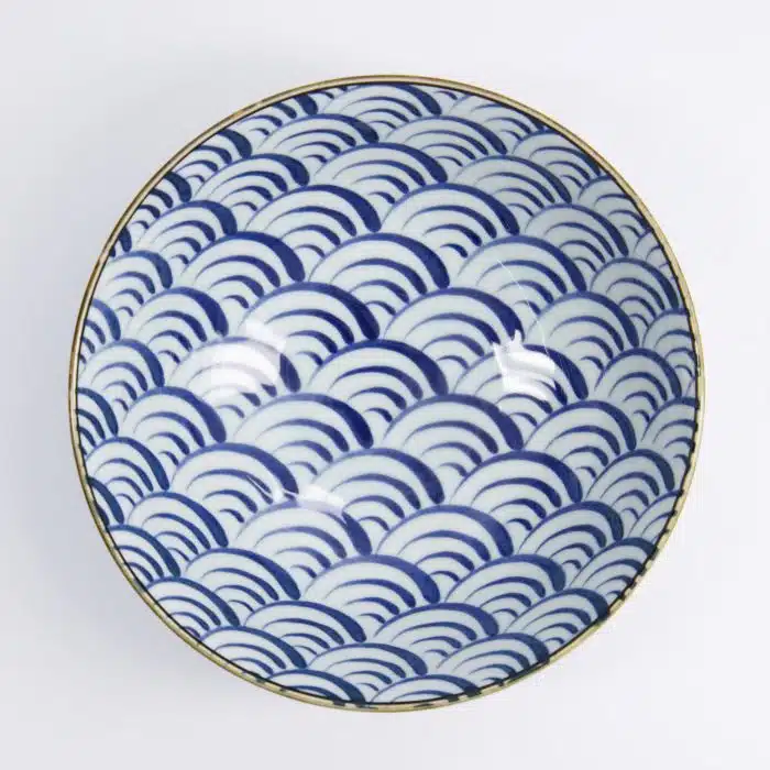 Tokyo Design Studio - Natsu - Nami - Ramen Bowl - Blue/White - 21x7.8cm - 1000ml - Image 2