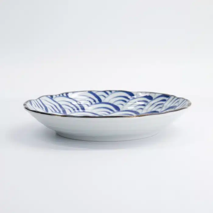 Tokyo Design Studio - Natsu - Nami - Plate - Blue/White - 22x4cm - Image 3