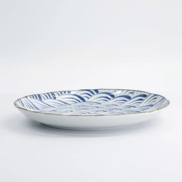 Tokyo Design Studio - Natsu - Nami - Dinner Plate - Blue/White - 24.7x3cm - Image 3