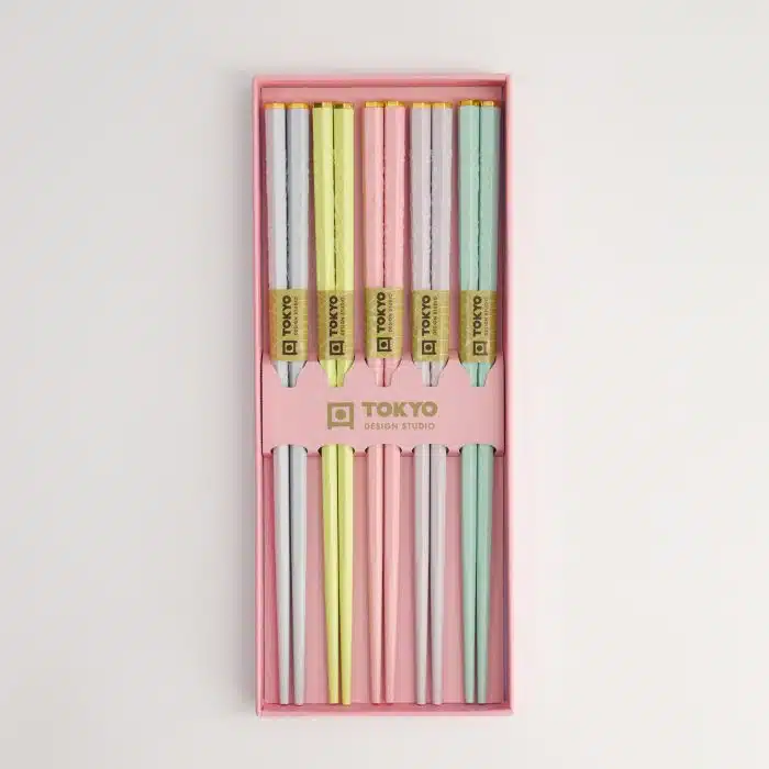 Tokyo Design Studio - Chopsticks - Gift Set/5 - Pink Sakura - Image 3