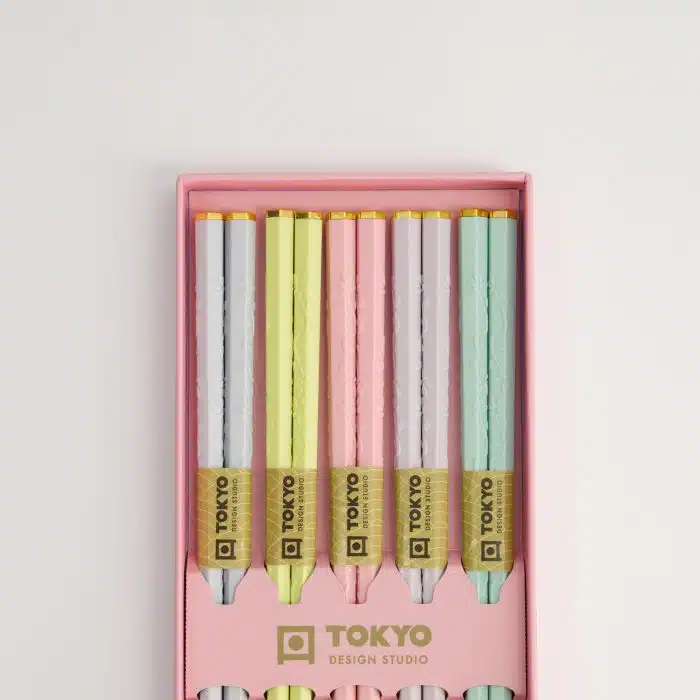 Tokyo Design Studio - Chopsticks - Gift Set/5 - Pink Sakura - Image 4