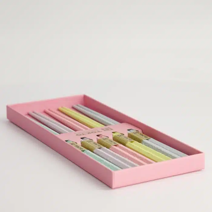 Tokyo Design Studio - Chopsticks - Gift Set/5 - Pink Sakura - Image 5