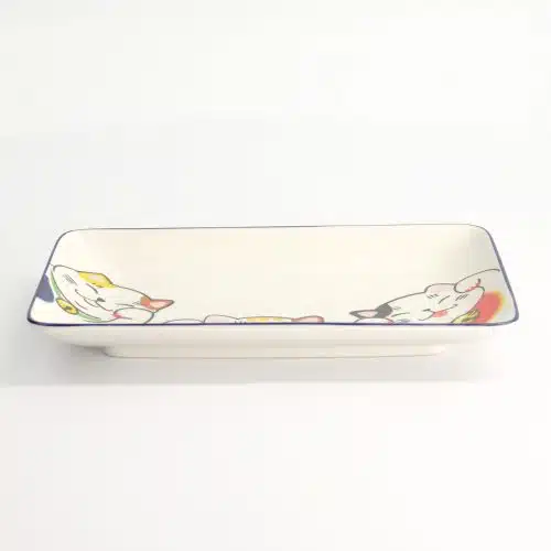 Tokyo Design Studio - Kawaii - Lucky Cat - Sushi Bord - 21x13.5cm - Wit