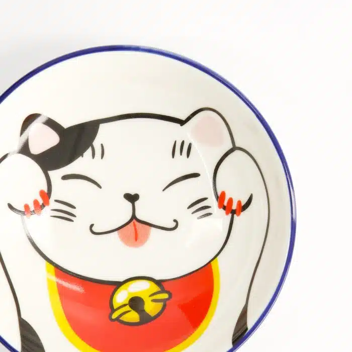 Tokyo Design Studio - Kawaii - Lucky Cat - Sauce Plate - White - 9x2.5cm - Image 4