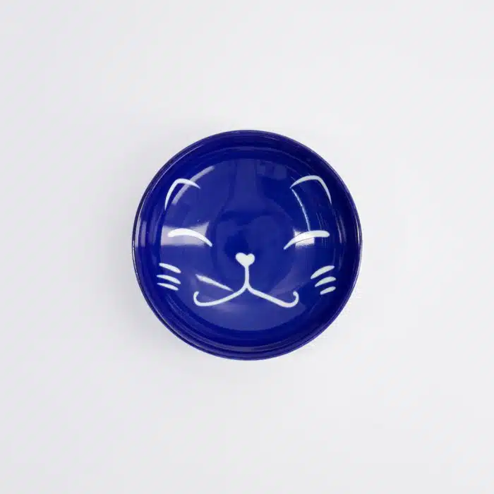 Tokyo Design Studio - Kawaii - Lucky Cat - Sauce Plate - Blue - 9x2.5cm - Image 2