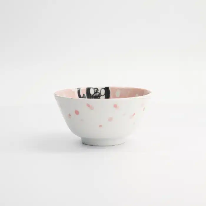 Tokyo Design Studio - Kawaii - Rice Bowl - Animals - Pink - 12x6.2cm - 300ml - Image 3