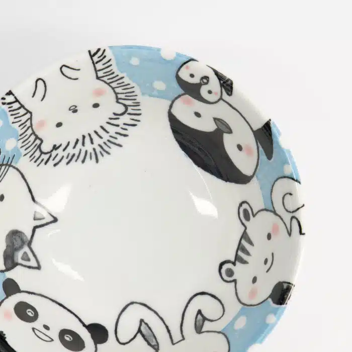 Tokyo Design Studio - Kawaii - Tayo Bowl - Animals - Blue - 15.5x6.8cm - 500ml - Image 4