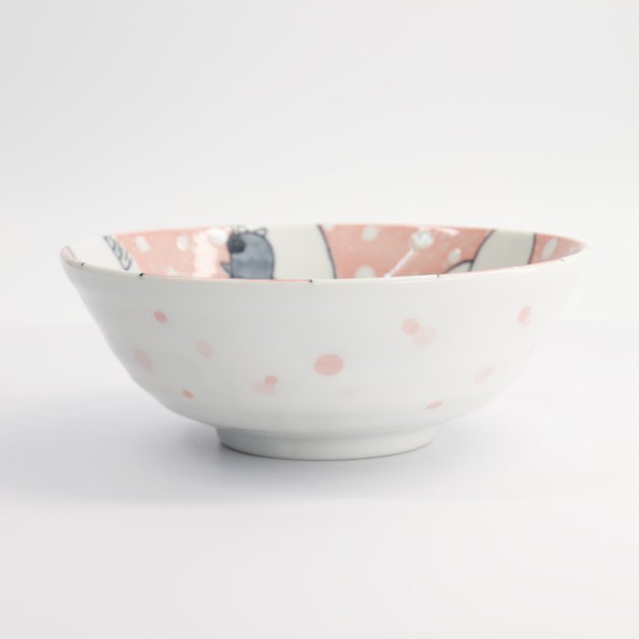 Tokyo Design Studio - Kawaii - Ramen Bowl - Animals - Pink - 21x7.8cm - 1000ml - Image 3