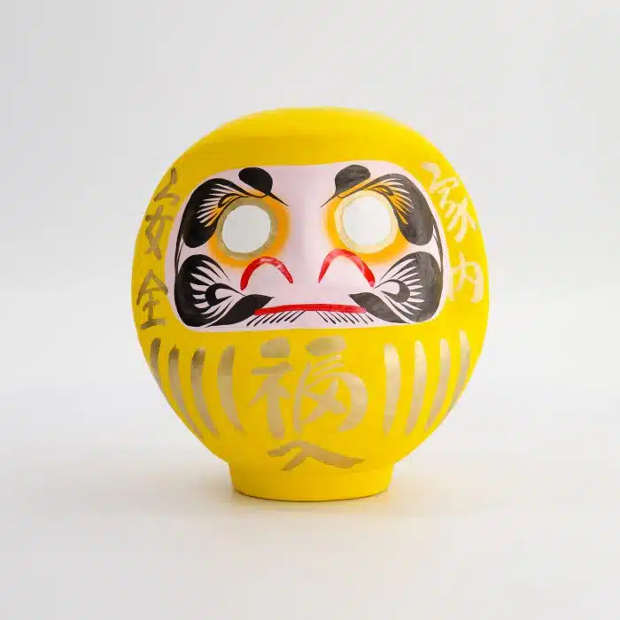 Yellow Daruma Doll - 12cm - Image 2