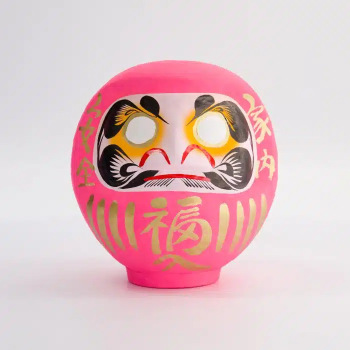 Pink Daruma Doll - 17cm - Image 2